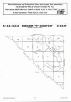Fremont Township - West, Pembina River, Directory Map, Cavalier County 2007